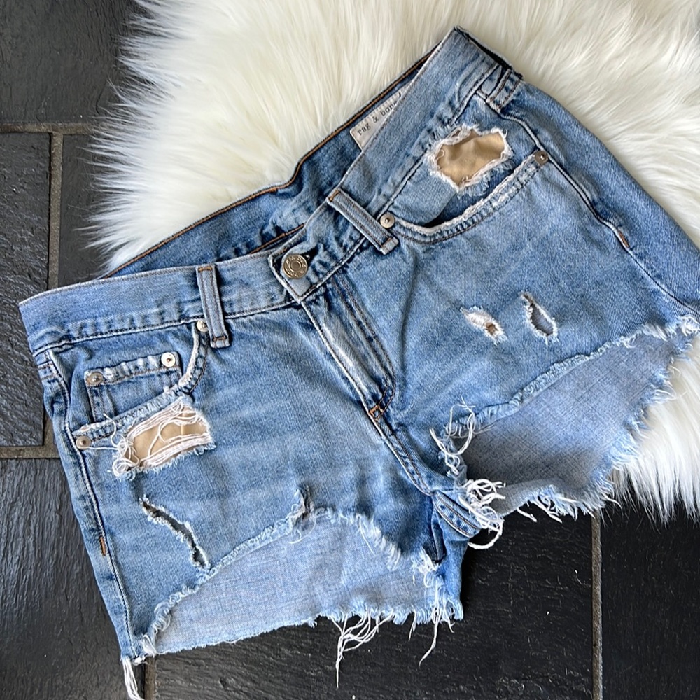 RAG & BONE | Distressed Jean Shorts